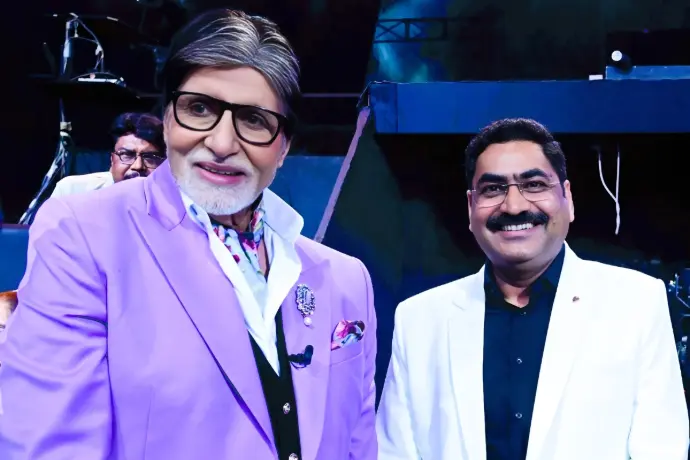 Amitabh with Lokesh Dhamija